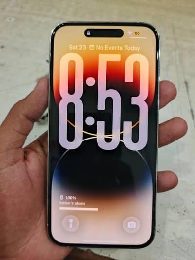 Iphone 14 pro max White color BH. 95%