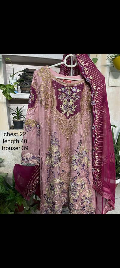 Branded embroidered 3 piece