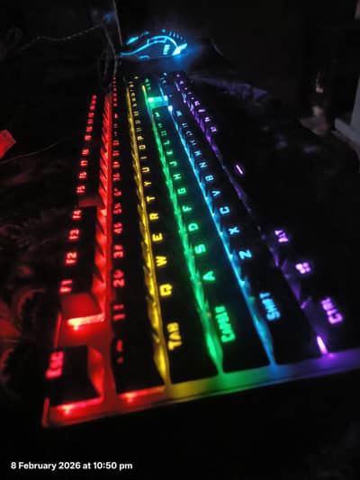 100% Mechanical Gaming Keyboard with customizable RGB Animation Lights