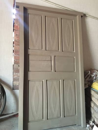 Solid Mango Wood Door (6.9ft x 3.4ft) - Excellent Condition