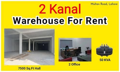 9000 Sq-Ft Factory or Warehouse For Rent