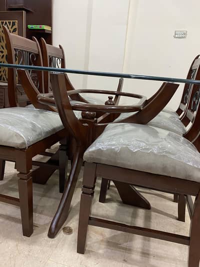 dining table with six chair