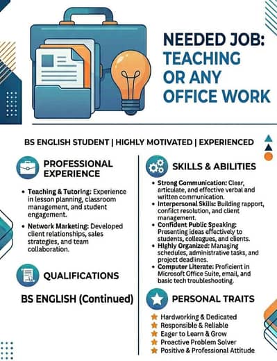 Need Job