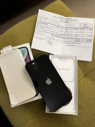 iPhone 14 Plus With Box and invoice