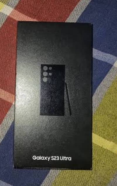 Just Box of S23 Ultra for Sale Black Color