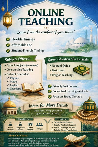 Expert Online Teaching & Quran Classes