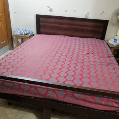 Double Bed with Mattress for Sale
