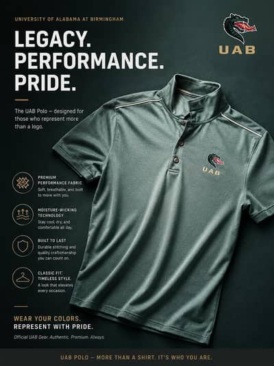  Premium UAB Polo / Blazer Style Shirt. Imported Quality 