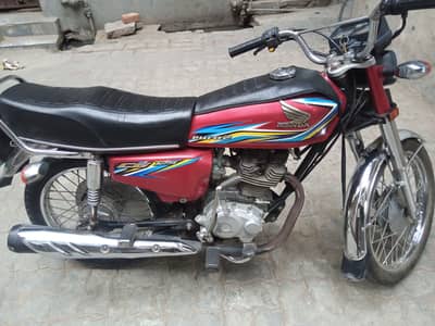 Honda CG 125 2016, Used, In Good Condition, RED Color