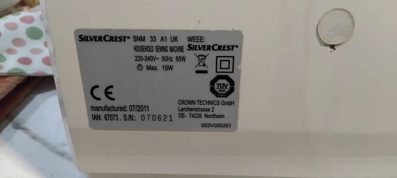 Embroidery machine 5