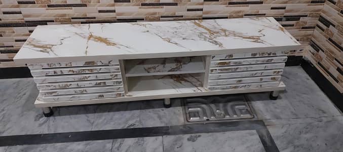 65 inch Led tv table Console new condition unique look