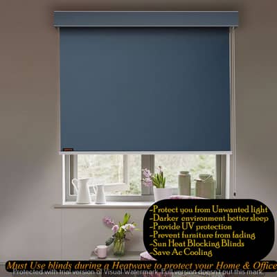 Waterproof blinds | Roller Blinds | Motorized blind | Zebra Blind