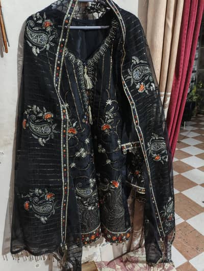 Organza Black Marriage Suit | Fancy suit | Only ready to play