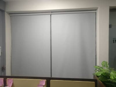office Roller Blind| Zebra Blind| Remote control blind | Wall branding