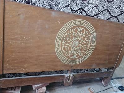 bed with mattress