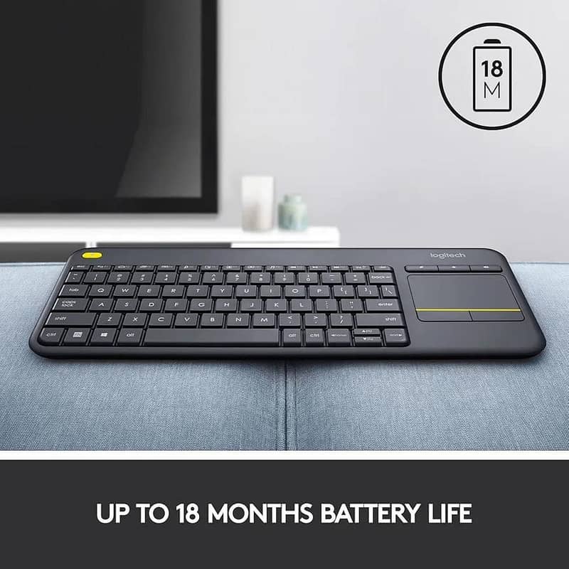 Logitech K400 Plus Wireless Keyboard with TouchPad 1