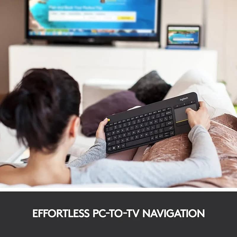 Logitech K400 Plus Wireless Keyboard with TouchPad 6