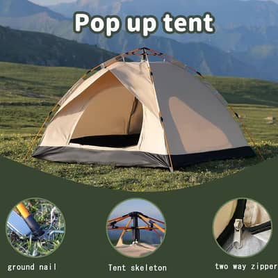 4 To 5 person Automatic Pop Up Camping Tent Portable 03020062817