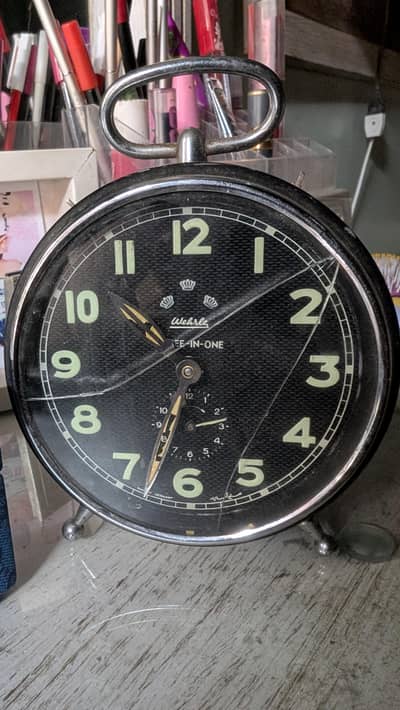 Wehrle Three-in-one alarm clock - Vintage Clock