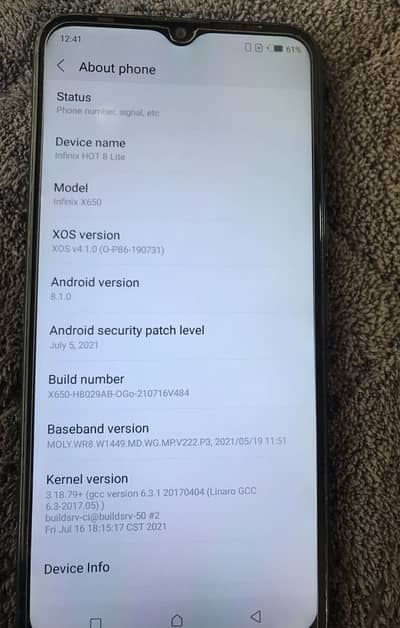 Mobile Infinix hot 8 lite 2/32