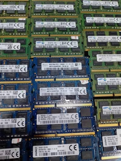4GB, 8GB, 16GB DDR3 & DDR4 RAM for Laptop - Used UAE Import Stock