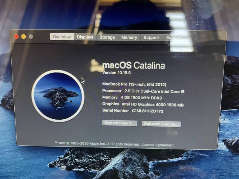MacBook pro 2012 1