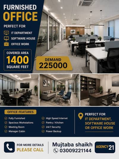 Furnished Office for rent