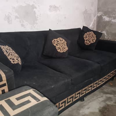 Black Sofa set 8 seaters