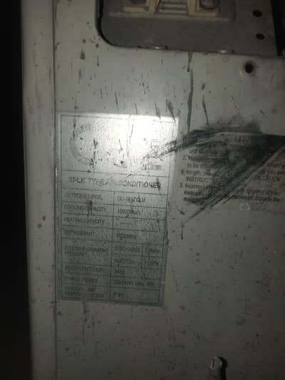 orient ac 1.5 ton all ok