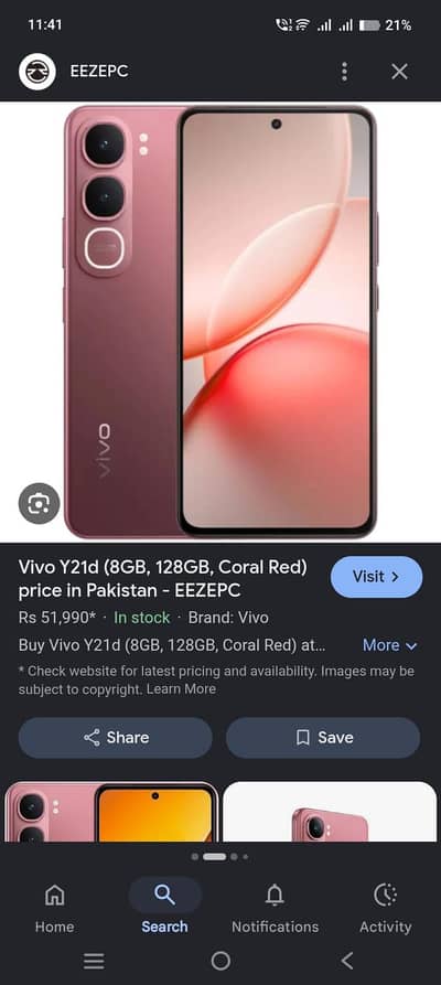 vivo y21d 6 128