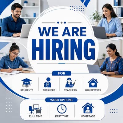 We are hiring male and female for work.