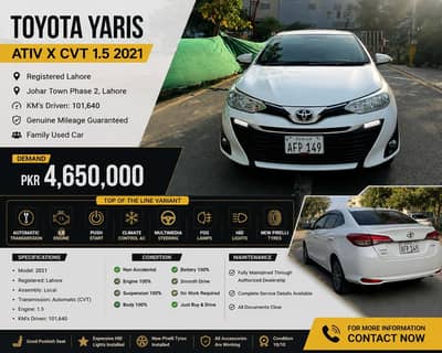 Toyota Yaris Sedan ATIV X CVT 1.5 2021