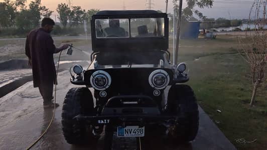 jeep Willy with biometrics transfer