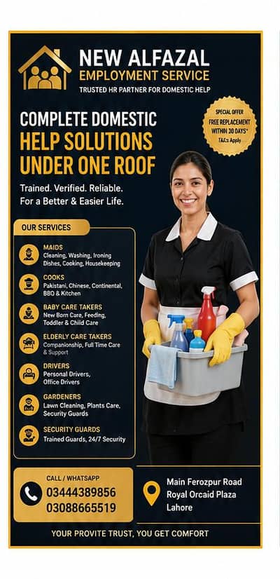 Experienced Domestic Workers for Every Household Need