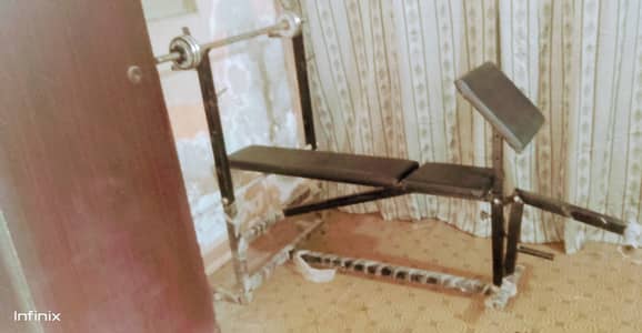 Gym Bench, Dumbell, roads