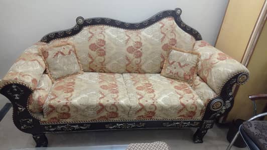 Chunuoti Wood Sofa Set 3+2+1 Sofa Set