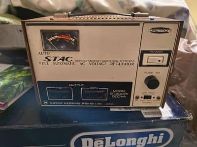 Original Japanese Auto Stac 500W Servo Voltage Regulator