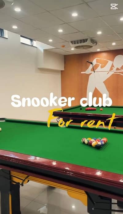 Coffee Shop and Snooker Club video gaming Zone setup for Rent in Dha pH 8 Air Avenue