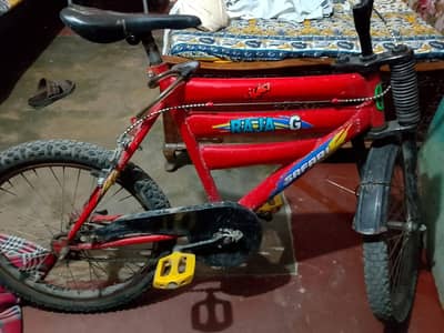 cycle very beautiful red colour