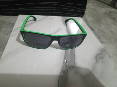 Stylish black & neon green sunglasses