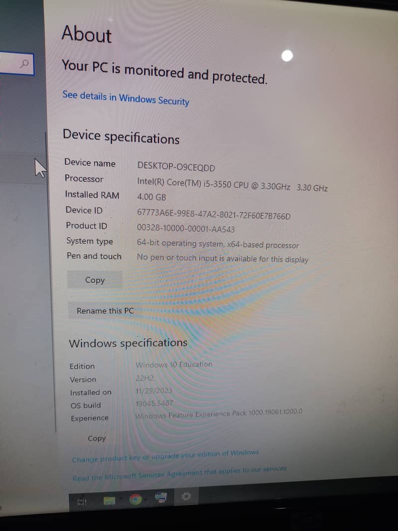 Core I 5 3rd generation 3