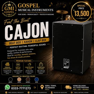 Cajon Beat Box | Kahon | Clap Box |Tabla