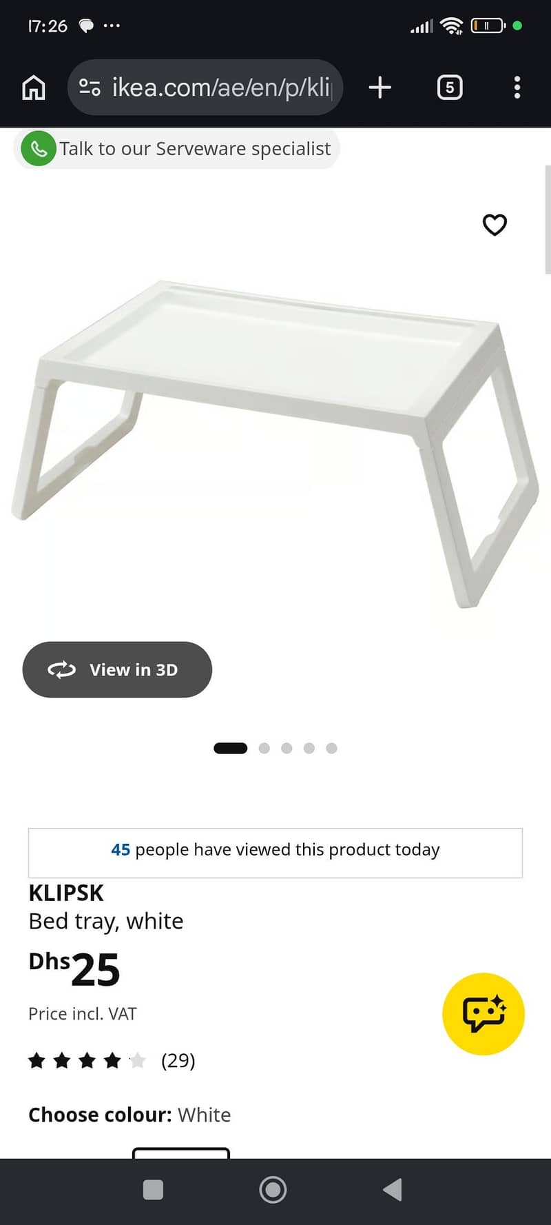 ikea bed table 2