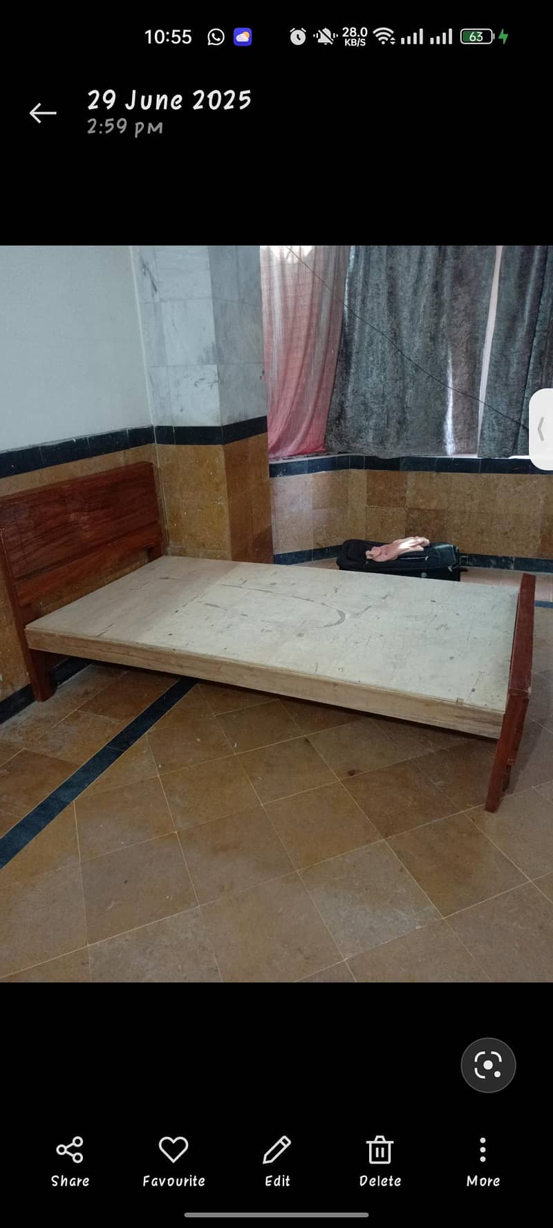 Hostel used bed 0