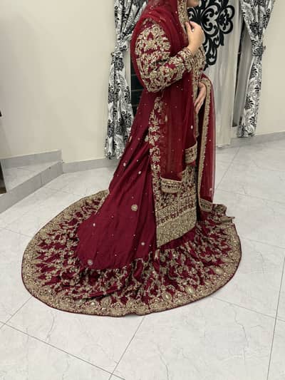 Barat and walima bridal dress. Farshi