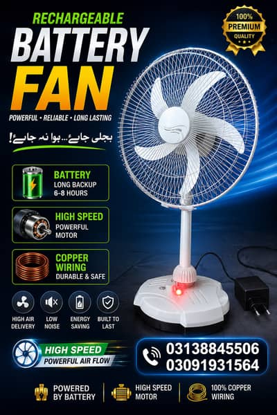 Fans |Battery fan |Fan for sale |Chargable Fan