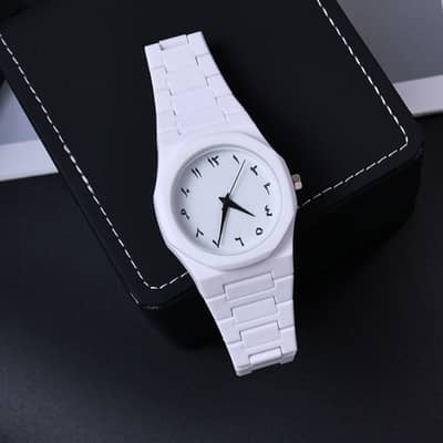 Aura watch white & black