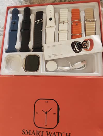 Ultra Smart Watch with 7 Premium Straps & Case – Brand New Condition