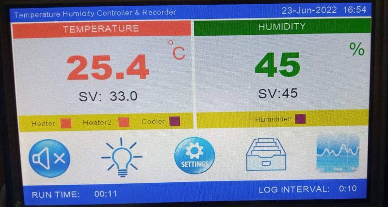 Stability Chamber Control Touch LCD 0