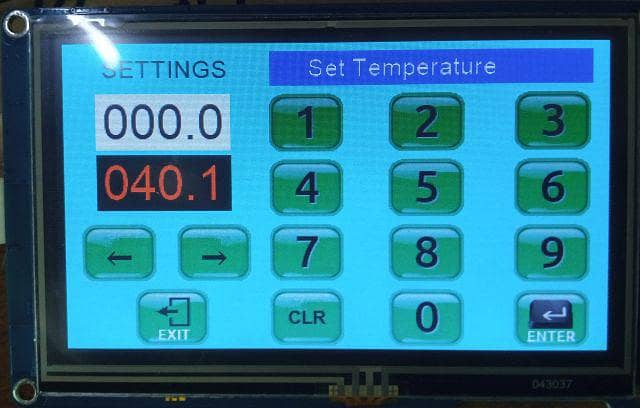 Stability Chamber Control Touch LCD 1
